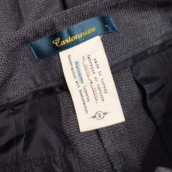 Anthropologie Cartonnier Pants 0 Herringbone Cuffe - Picture 7 of 7